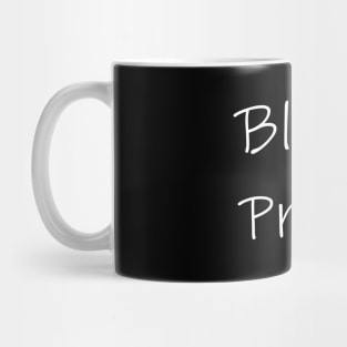 Black Print Mug